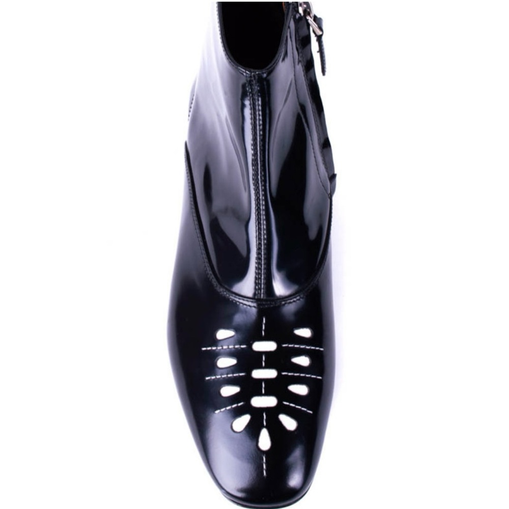Emporio Armani Leather Black Ankle Boots - Picture 2 of 8